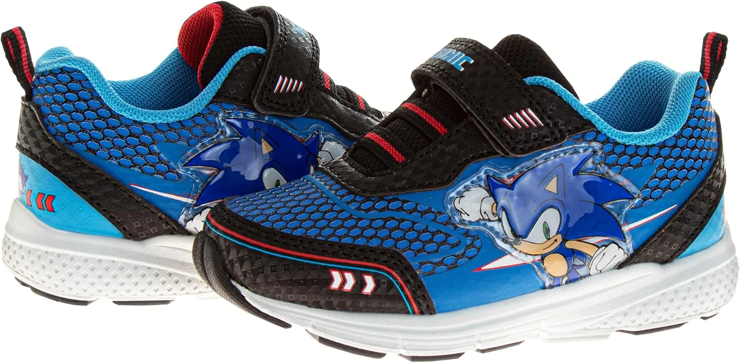 Josmo Kids Sonic the Hedgehog Sneakers LED Light Up Shoe (Toddler/Little Kid)