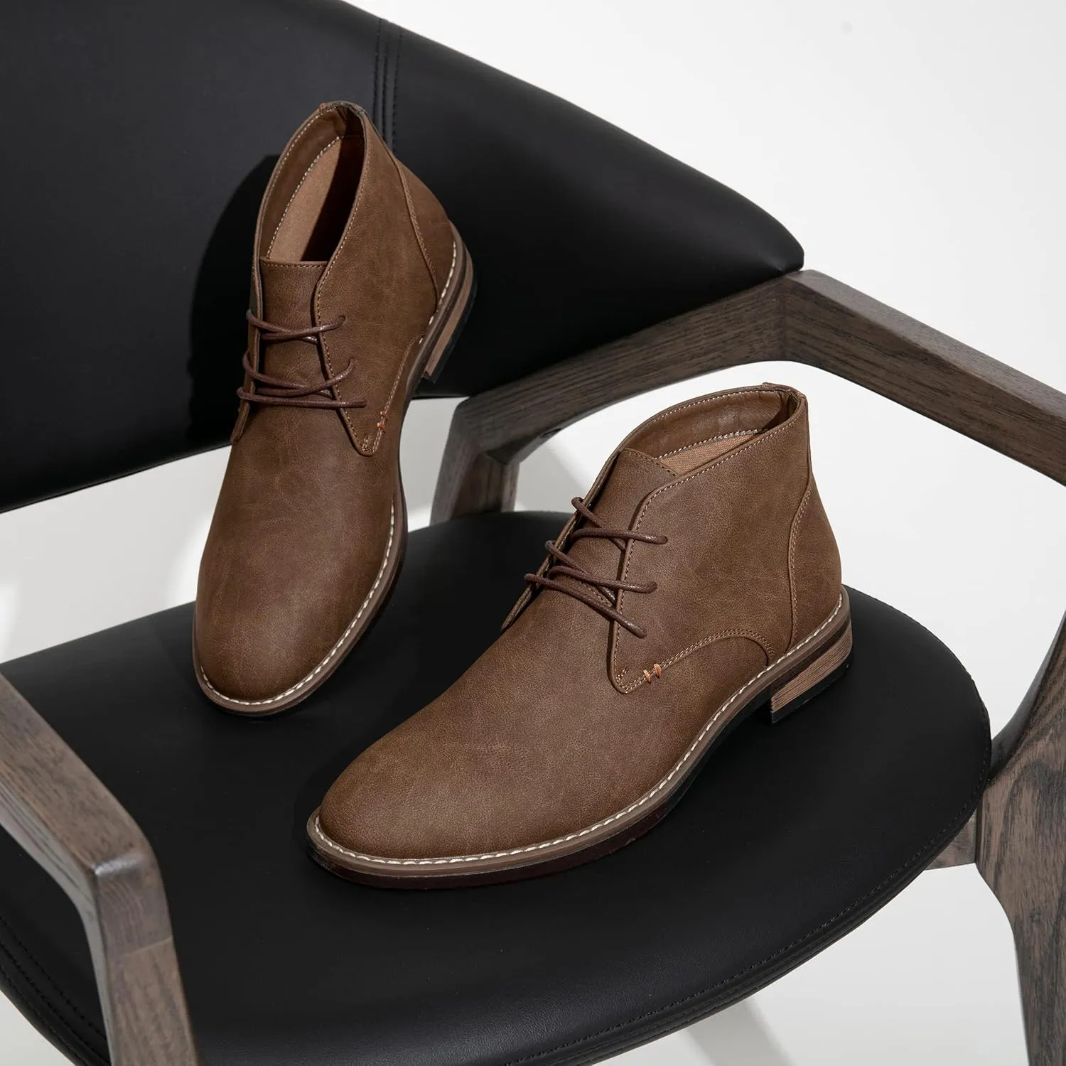 Jousen Men's Chukka Boots Lace Up Desert Ankle Boots Classic Causal Dress Boots for Men