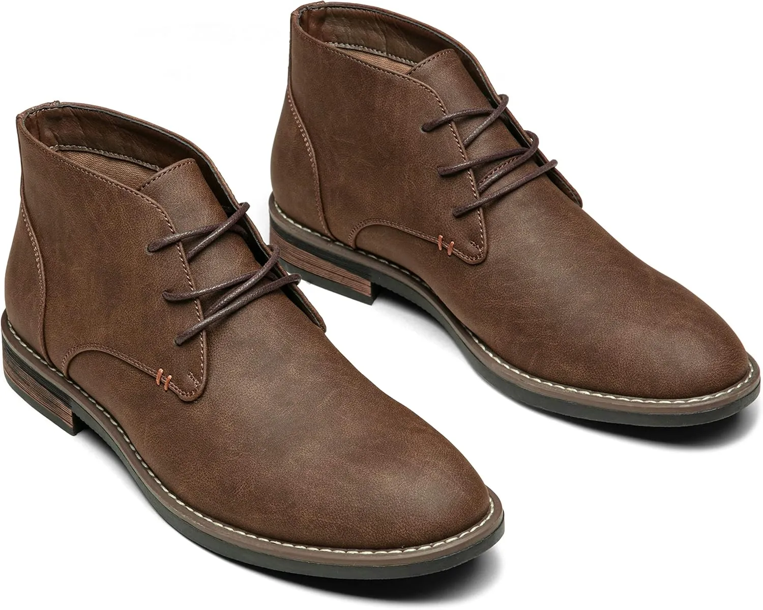 Jousen Men's Chukka Boots Lace Up Desert Ankle Boots Classic Causal Dress Boots for Men
