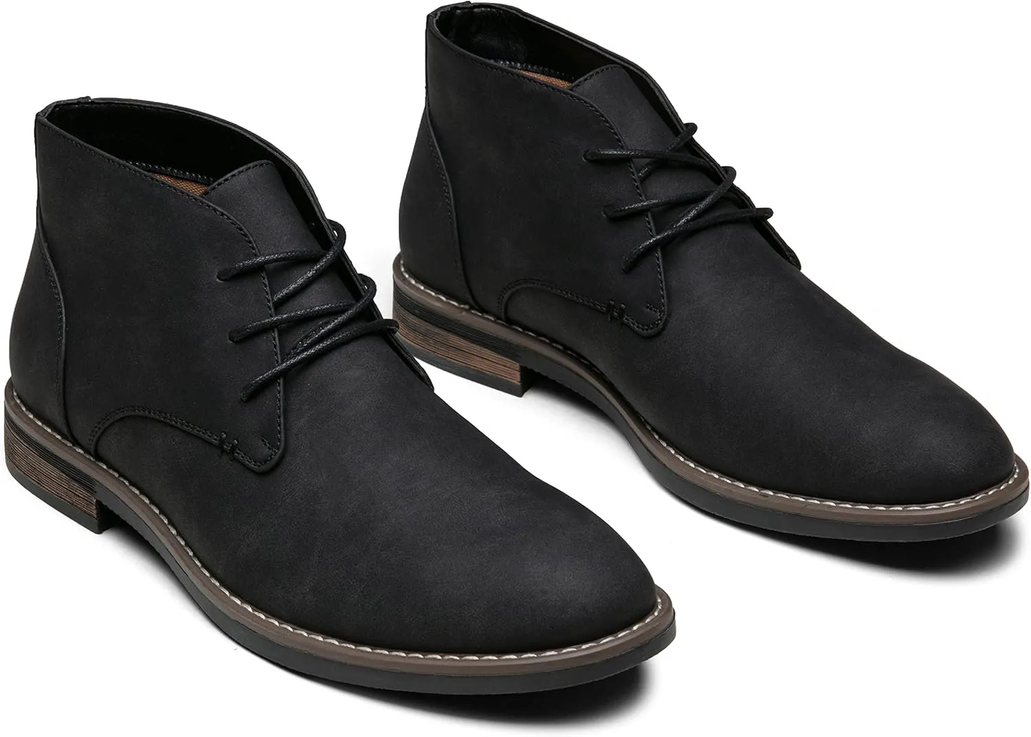 Jousen Men's Chukka Boots Lace Up Desert Ankle Boots Classic Causal Dress Boots for Men