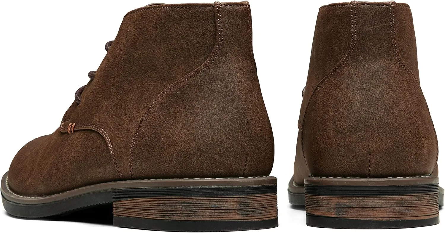 Jousen Men's Chukka Boots Lace Up Desert Ankle Boots Classic Causal Dress Boots for Men