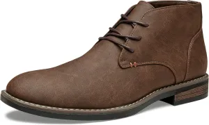 Jousen Men's Chukka Boots Lace Up Desert Ankle Boots Classic Causal Dress Boots for Men