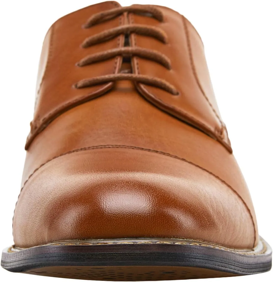 Jousen Men's Dress Cap Toe Wingtip Brogue Oxford Formal Shoes for Business and Derby Occasions