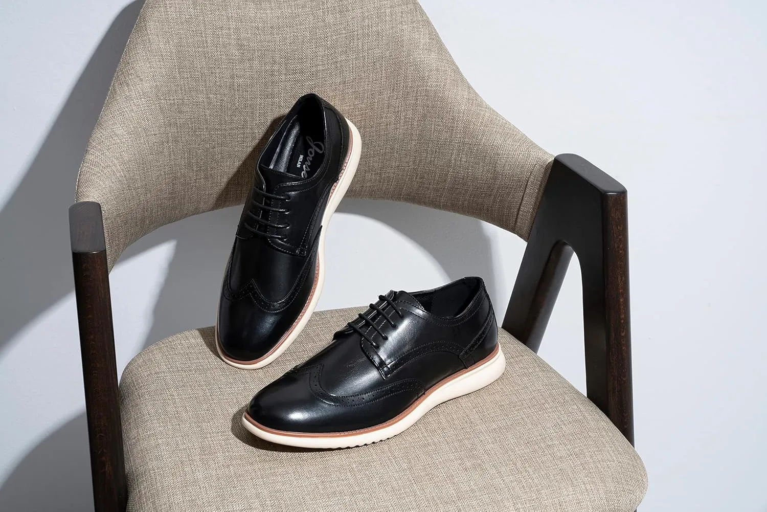 Jousen Men's Dress Shoes Brogue Formal Lace Up Oxfords Shoes