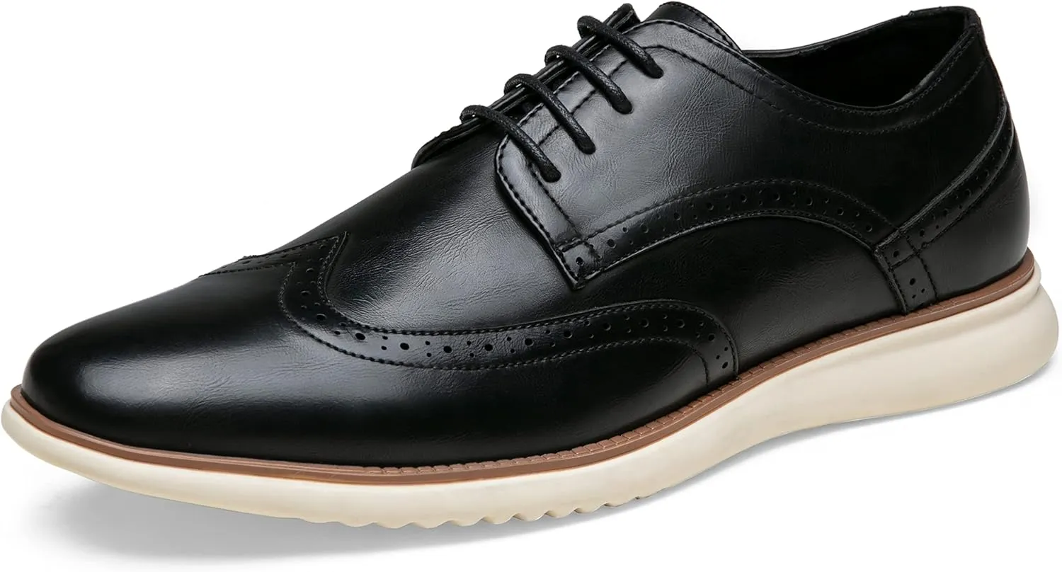 Jousen Men's Dress Shoes Brogue Formal Lace Up Oxfords Shoes