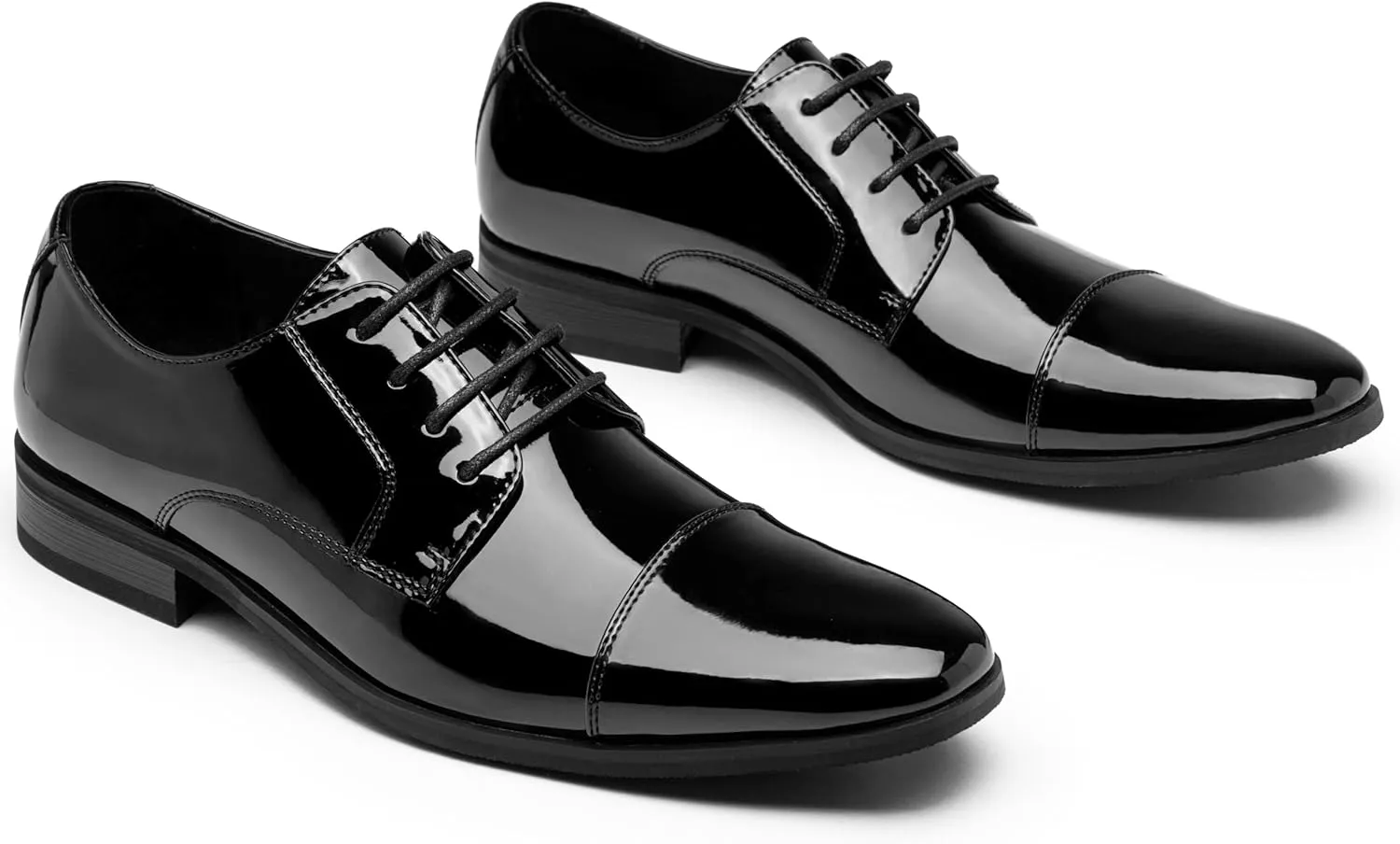 Jousen Mens Dress Shoes Tuxedo Patent Oxford Classic Comfortable Dress Shoes for Men