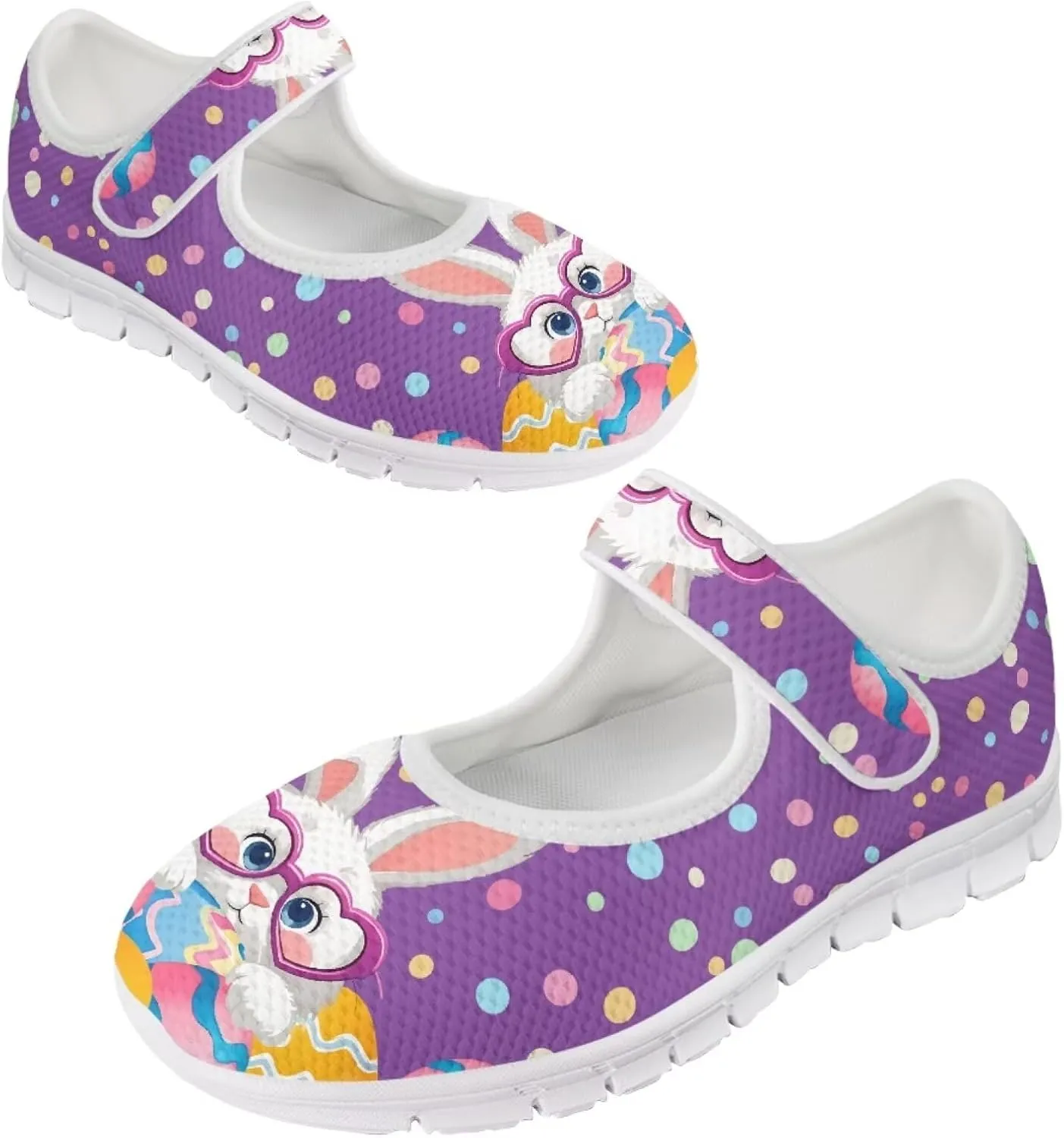 JoyLamoria Womens Comfort Flats Cute Mary Jane Shoes Colorful Dachshund Printed Walking Shoes Ultra Light Wide Fashion Sneakers