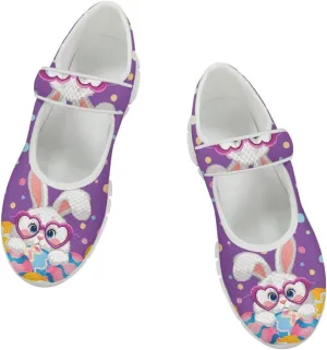 JoyLamoria Womens Comfort Flats Cute Mary Jane Shoes Colorful Dachshund Printed Walking Shoes Ultra Light Wide Fashion Sneakers