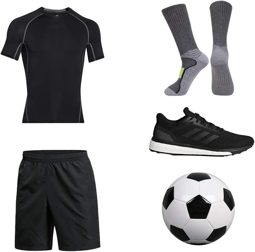 JOYNÉE Mens Athletic Performance Crew Socks for Running and Training 6 Pack