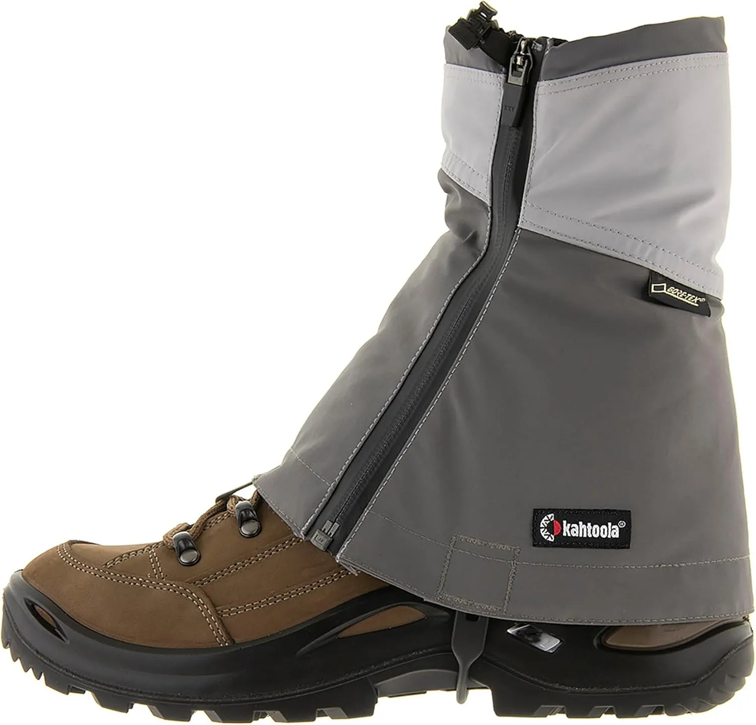 Kahtoola LEVAgaiter Mid GTX Gaiters, Waterproof Gore-TEX Shoe & Boot Protection for Mountaineering, Off-Trail Hiking in Mud, Snow & Ice