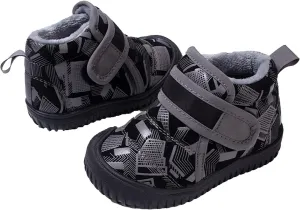 Kids Fuzzy Snow Sport Shoes F𝘂r Lined Open Toe Non Slip Shoes Boys Girls Outdoor Ski Cotton Booties Fashion Loafers