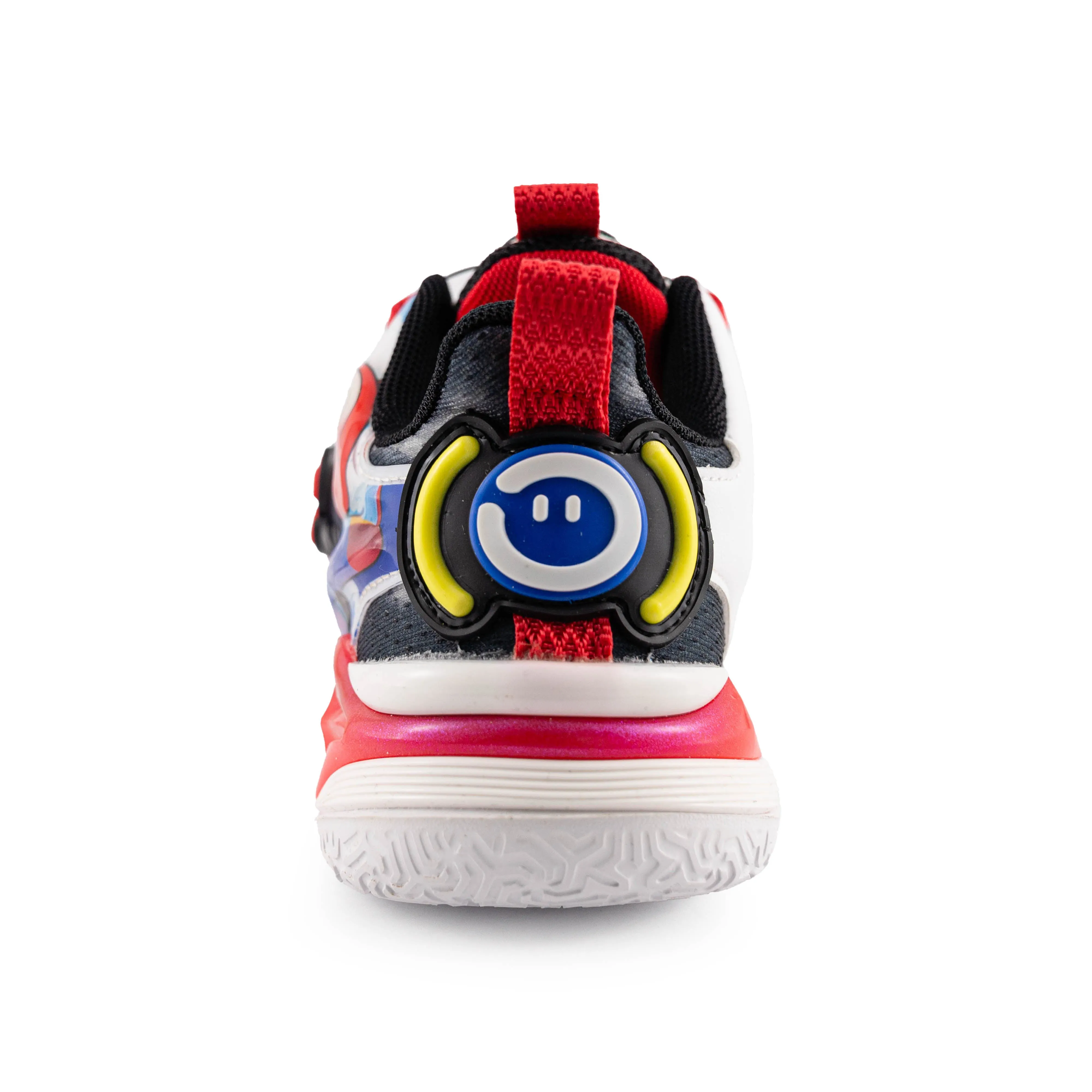 Kids' LED Sneakers with Rotating Buckle and Flywheel – H601 Red