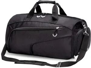 Kuston Sports Gym Bag with Shoes Compartment &Wet Pocket Gym Duffel Bag Overnight Bag for Men and Women