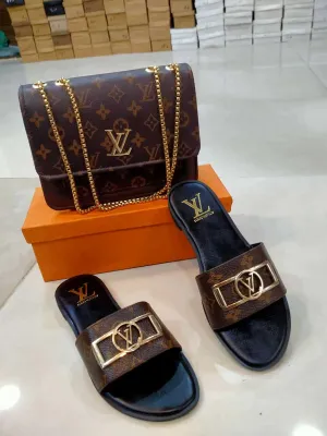 L-V Flats & Bag Set - Effortless Elegance and Comfort