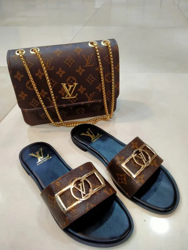 L-V Flats & Bag Set - Effortless Elegance and Comfort
