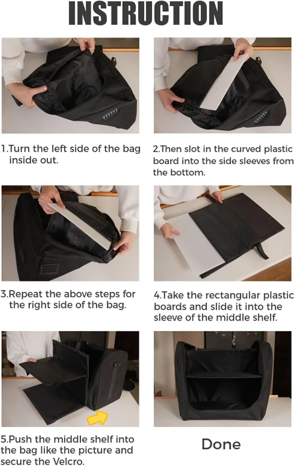 Large Hat Bag for Baseball Caps, Hat Organizer Bag for Traveling & Moving, Storing Snapback Cap, Portable Hat Carrier Holder Case for 20-24 Caps (Black)