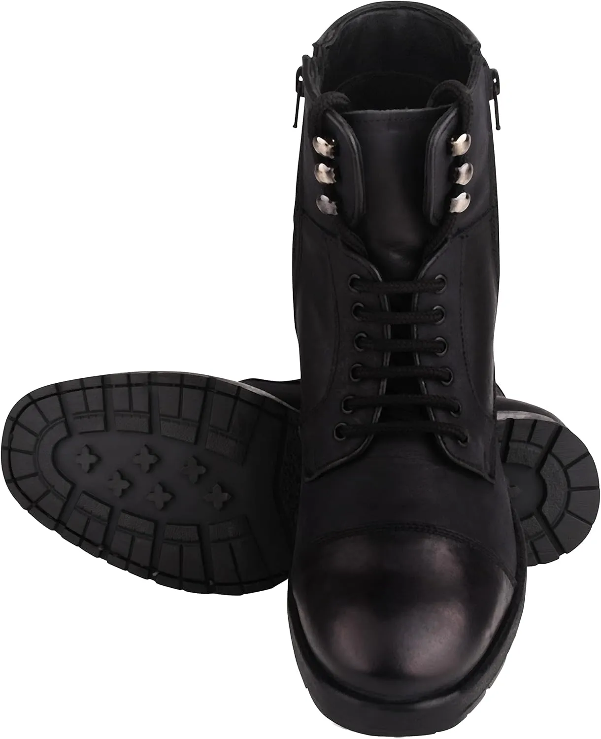 LIBERTYZENO Mens Genuine Leather Ankle Length Hiking Desert Boot Shoes