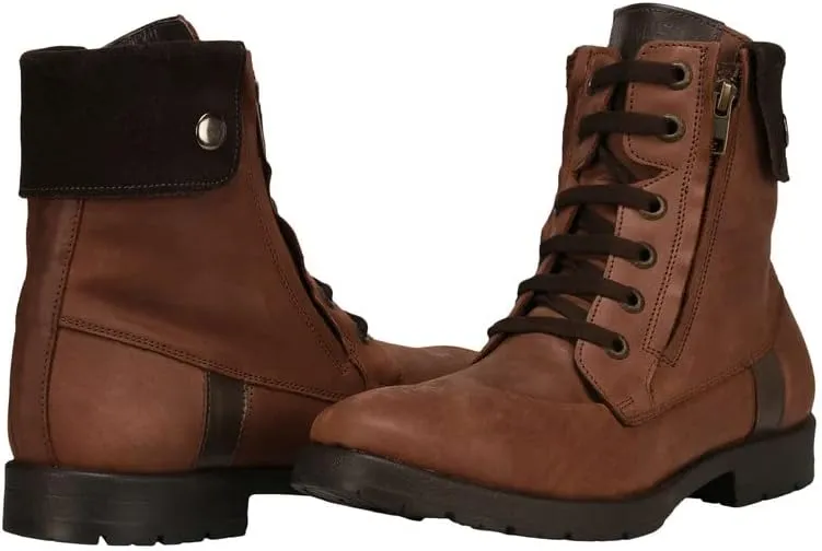 LIBERTYZENO Mens Genuine Leather Ankle Length Hiking Desert Boot Shoes