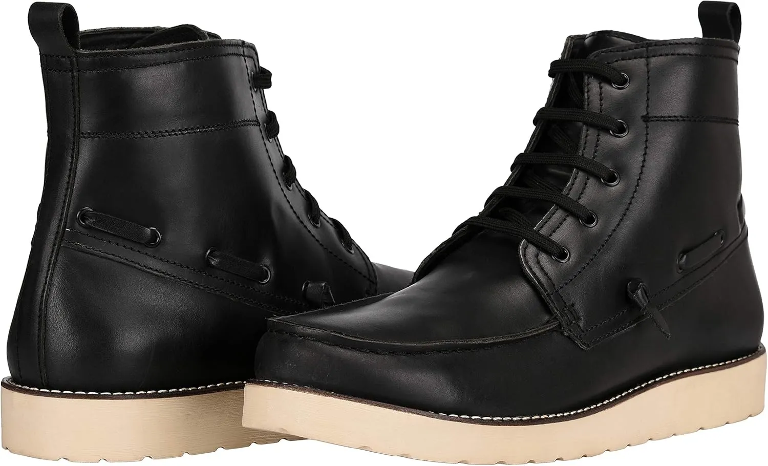 LIBERTYZENO Mens Genuine Leather Ankle Length Hiking Desert Boot Shoes