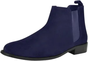 LIBERTYZENO Mens Water Proof Suede Leather Adults High Ankle Casual Chelsea Boots for Prom Graduation
