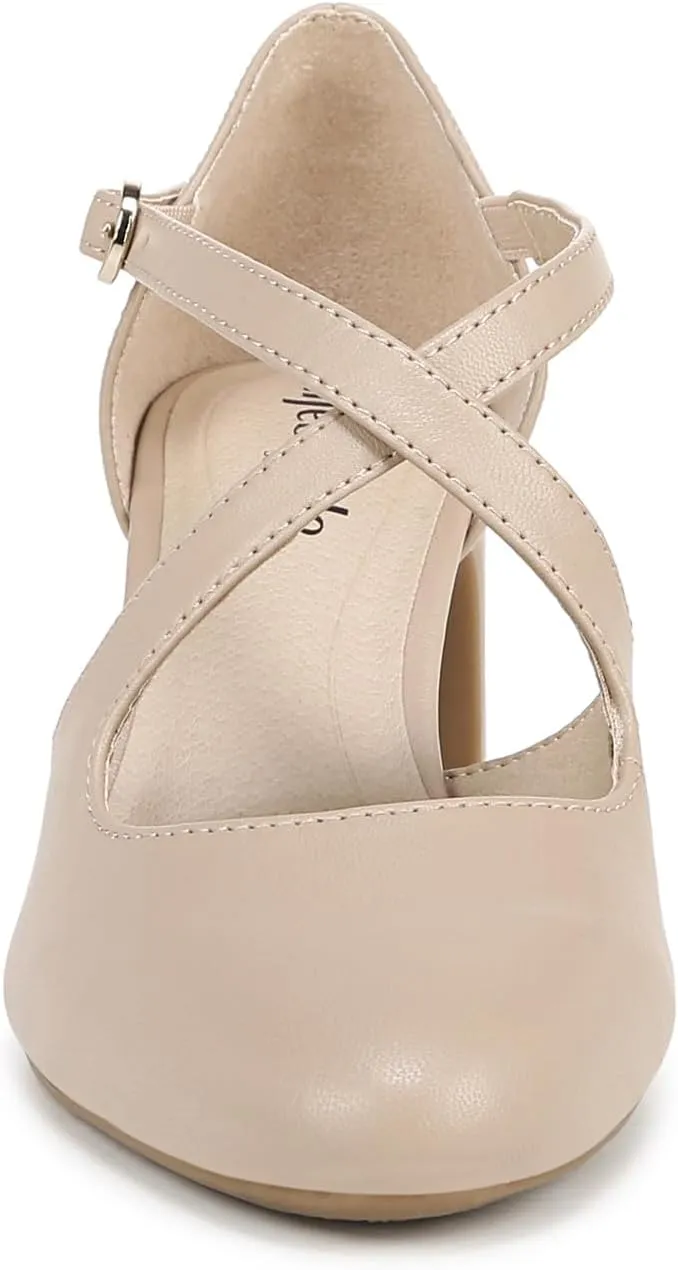 LifeStride Womens Classic Strappy Block Heel