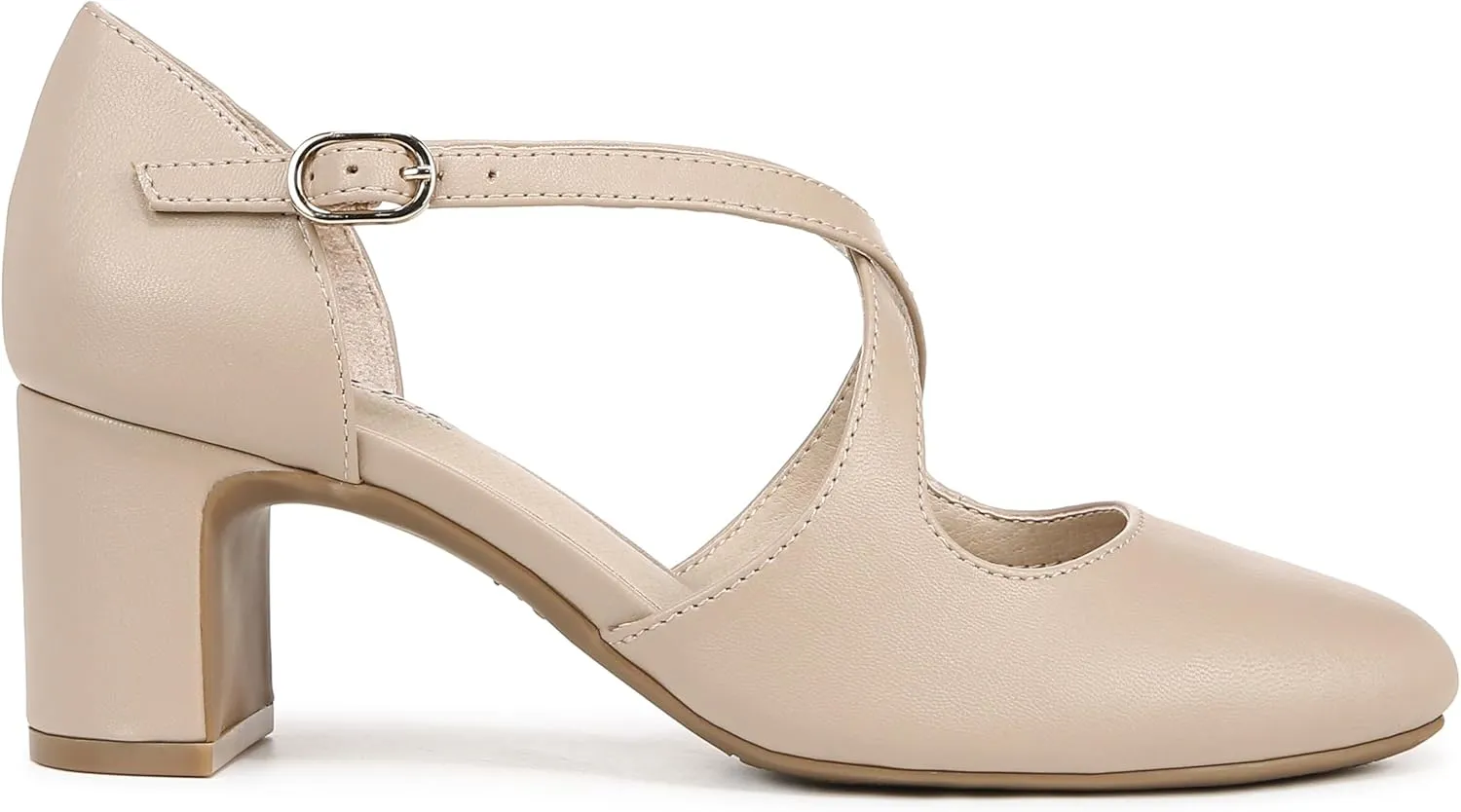 LifeStride Womens Classic Strappy Block Heel