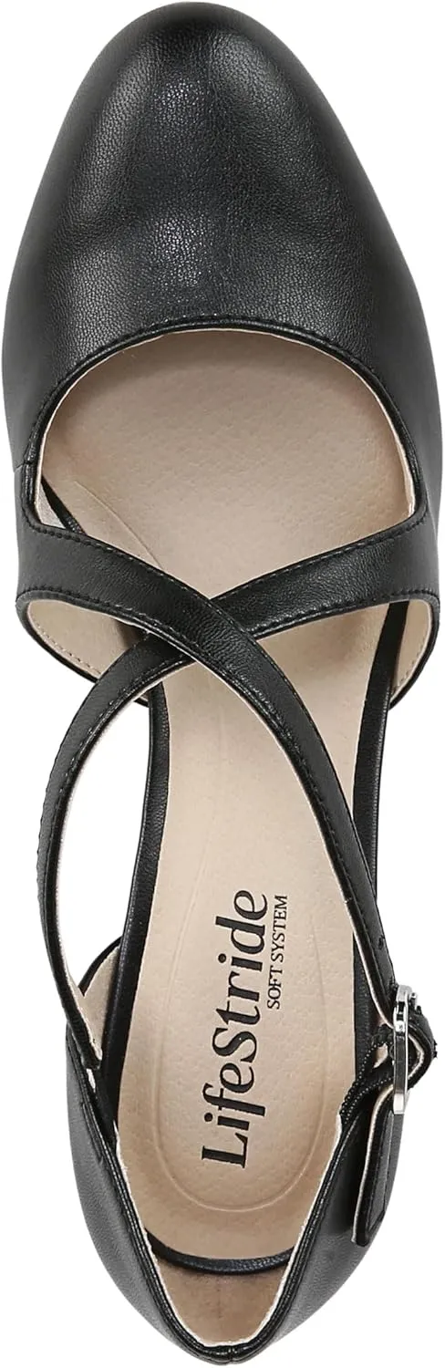 LifeStride Womens Classic Strappy Block Heel