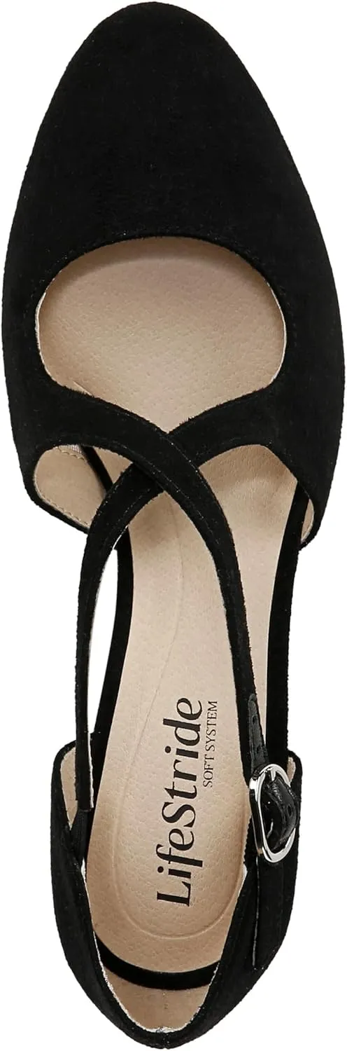 LifeStride Womens Classic Strappy Block Heel