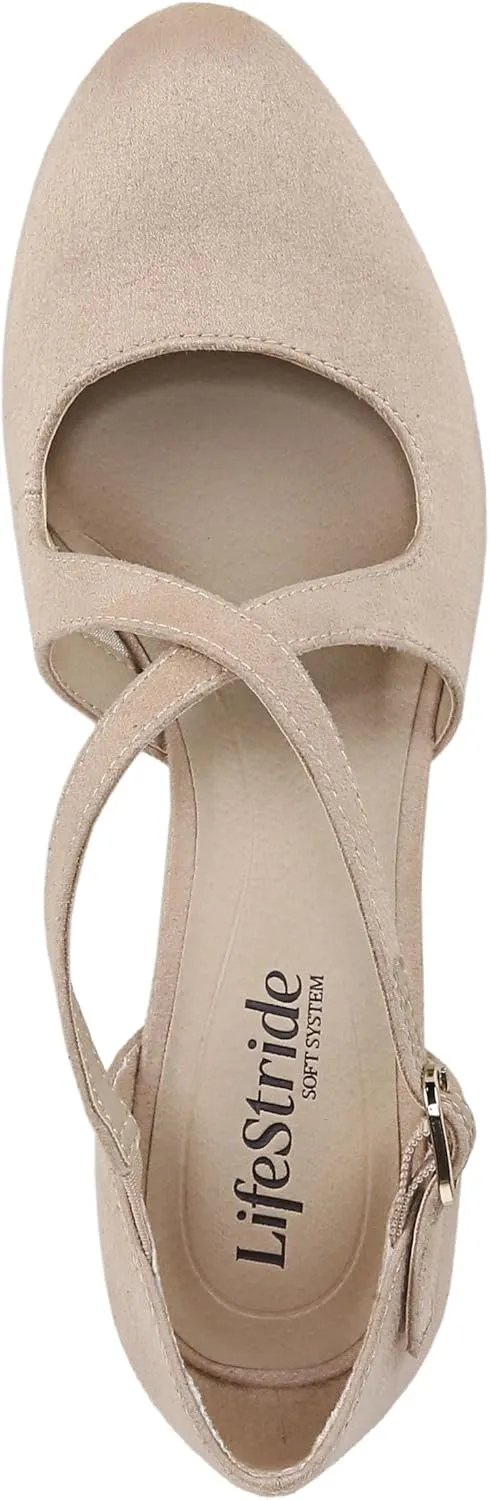 LifeStride Womens Classic Strappy Block Heel