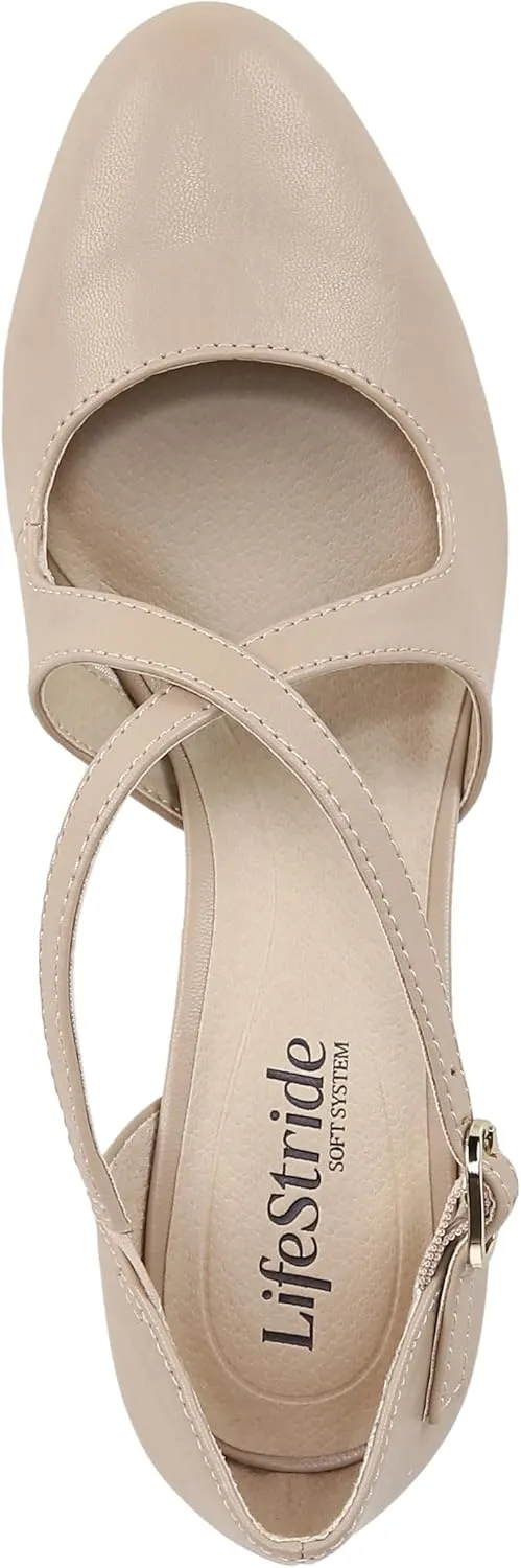 LifeStride Womens Classic Strappy Block Heel