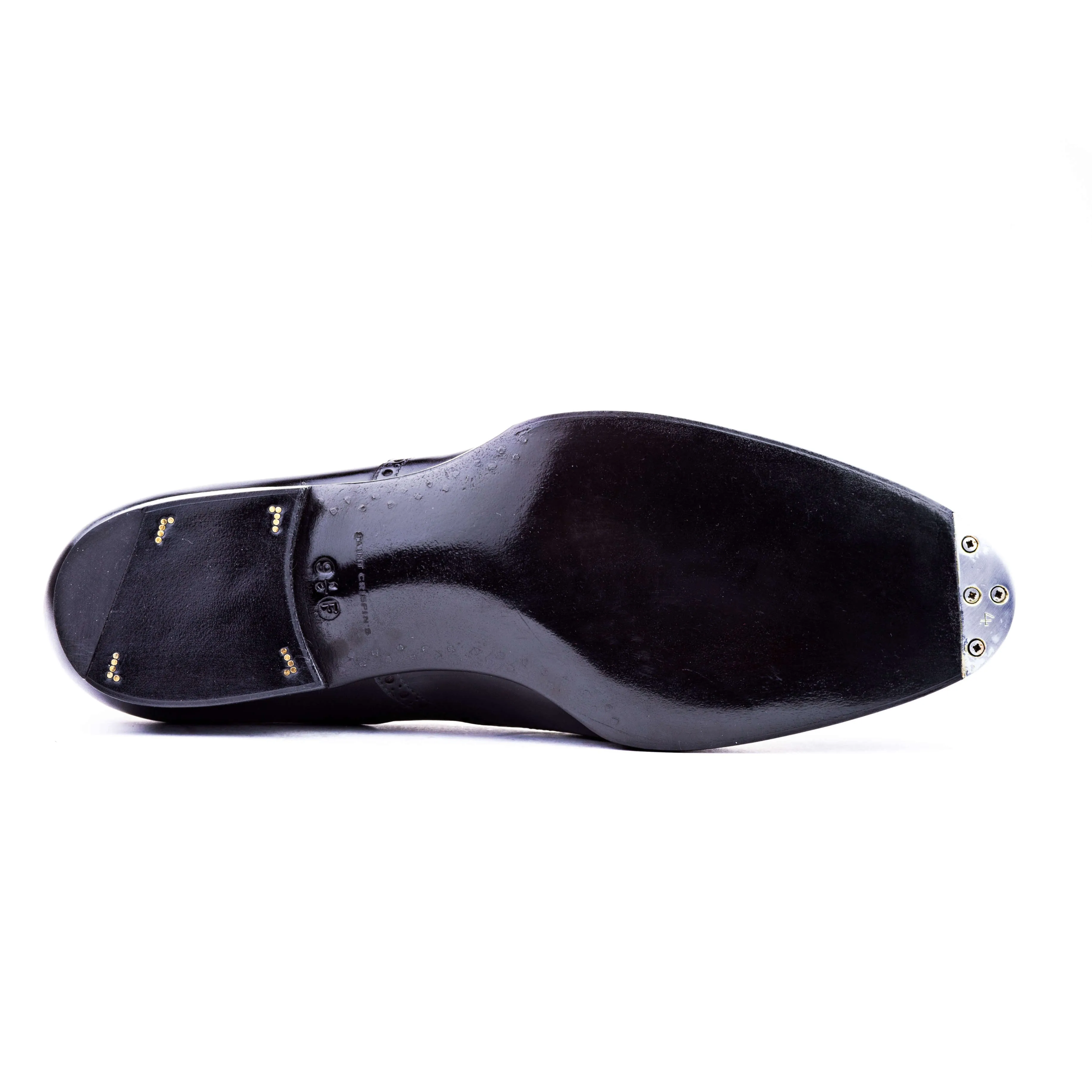 Long wing full brogue Oxford with plain tip