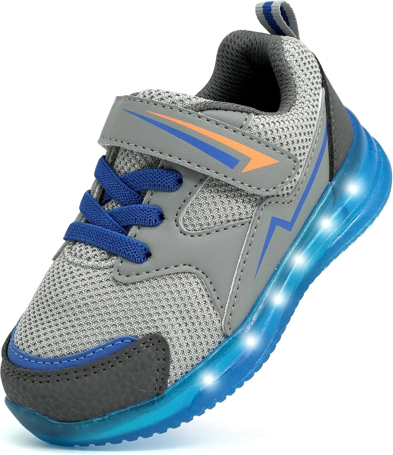 LOUGSIN Girls Boys Light Up Shoes Toddler Lightweight Mesh Breathable Led Flashing Running Sneakers for Toddler and Little Kid