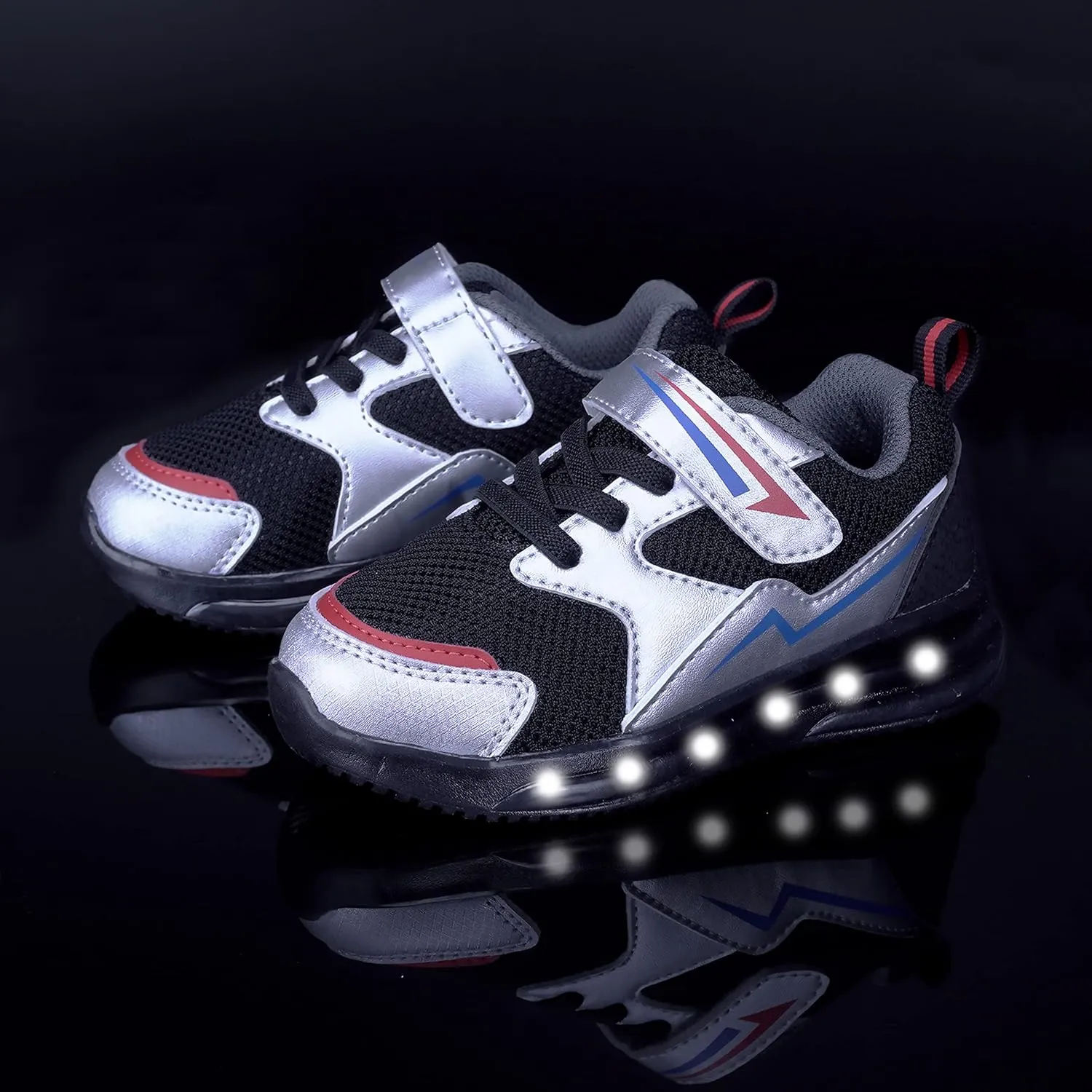 LOUGSIN Girls Boys Light Up Shoes Toddler Lightweight Mesh Breathable Led Flashing Running Sneakers for Toddler and Little Kid
