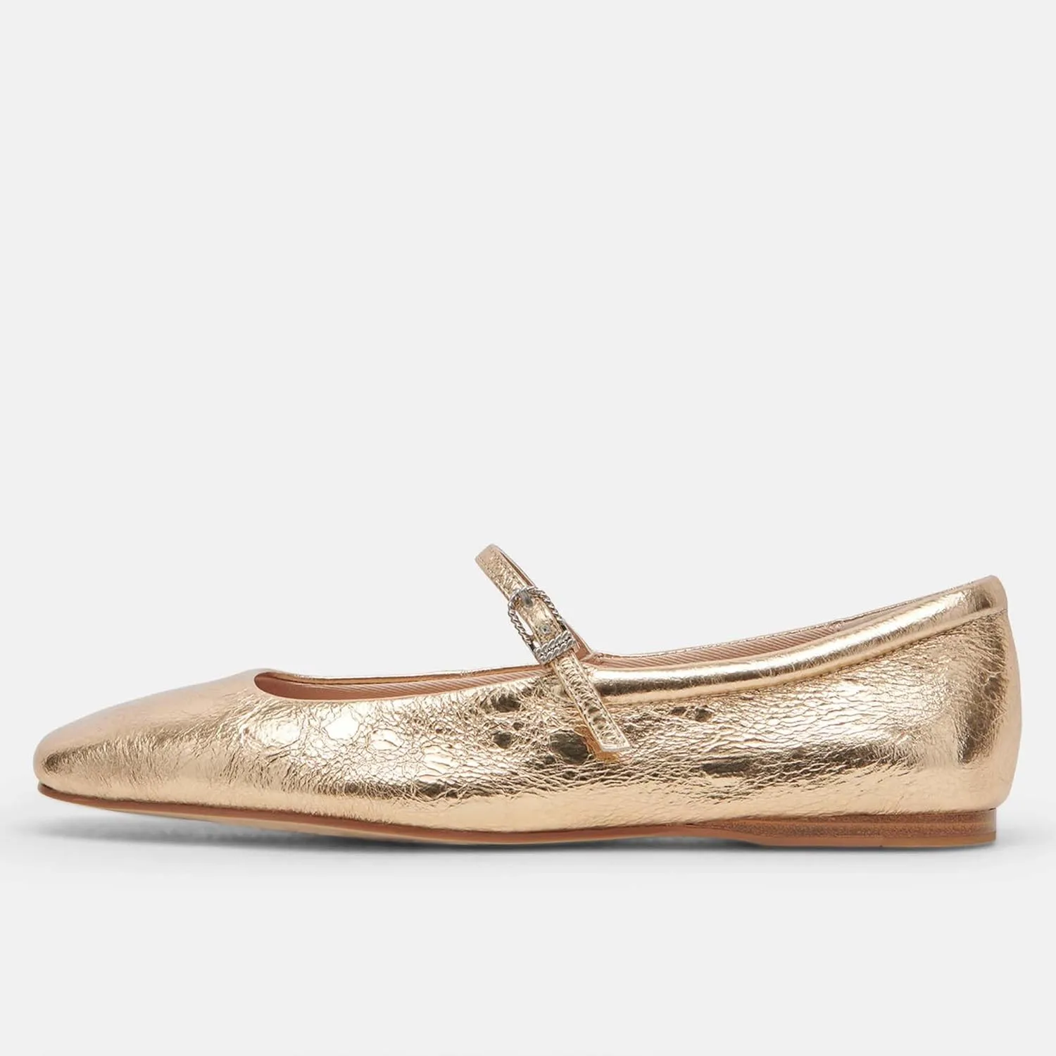 Mary Jane Ballet Flats for Women Casual Square Toe Slip On Flats Comfortable Ankle Buckle Strap Ballerina Shoes