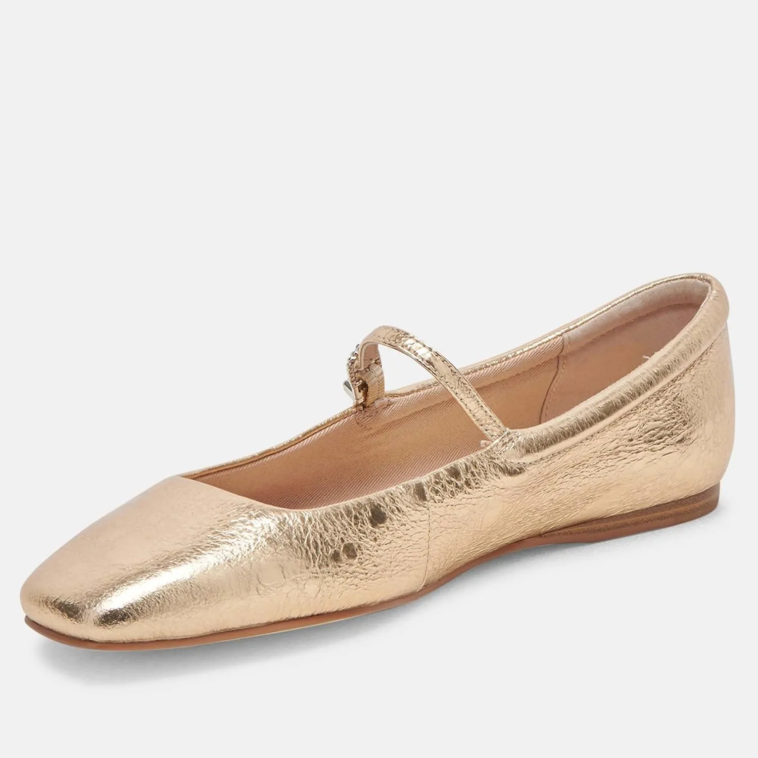 Mary Jane Ballet Flats for Women Casual Square Toe Slip On Flats Comfortable Ankle Buckle Strap Ballerina Shoes