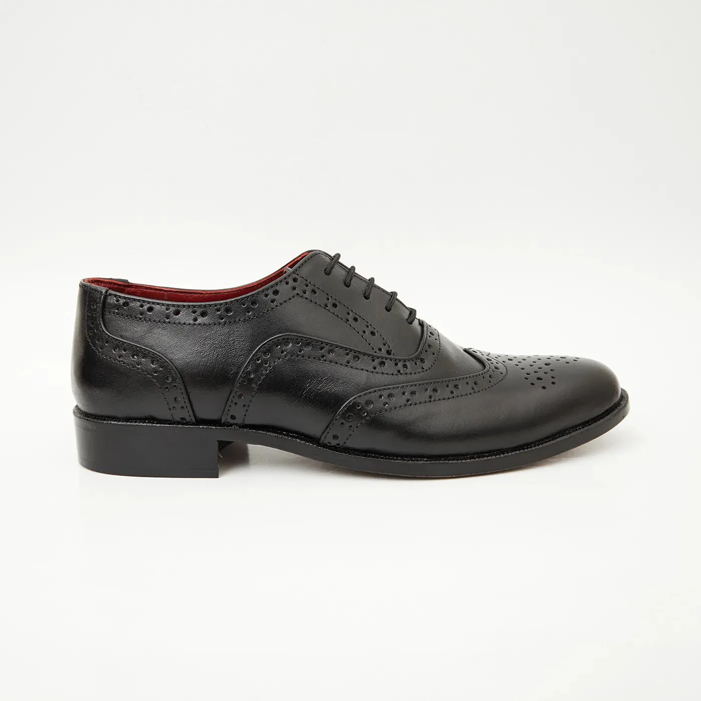 MAS-607-BLACK-Men's Formal Oxford Brogue