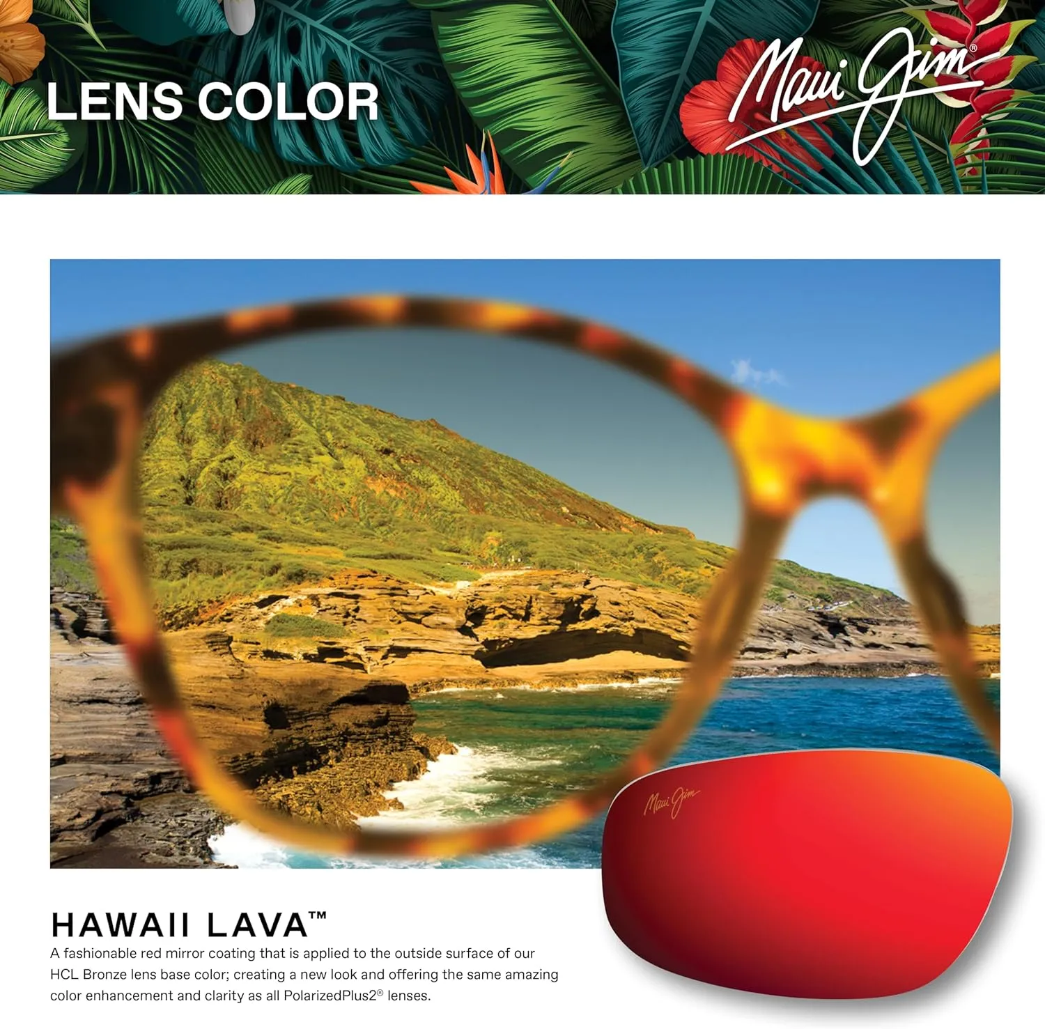Maui Jim Men's and Women's The Flats Polarized Rectangular Sunglasses