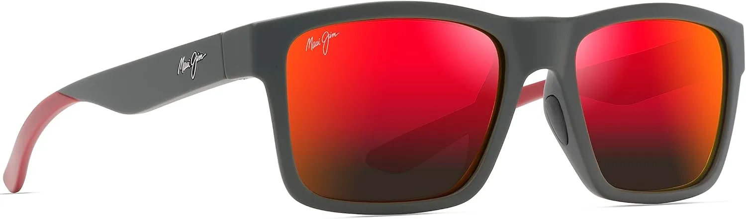 Maui Jim Men's and Women's The Flats Polarized Rectangular Sunglasses