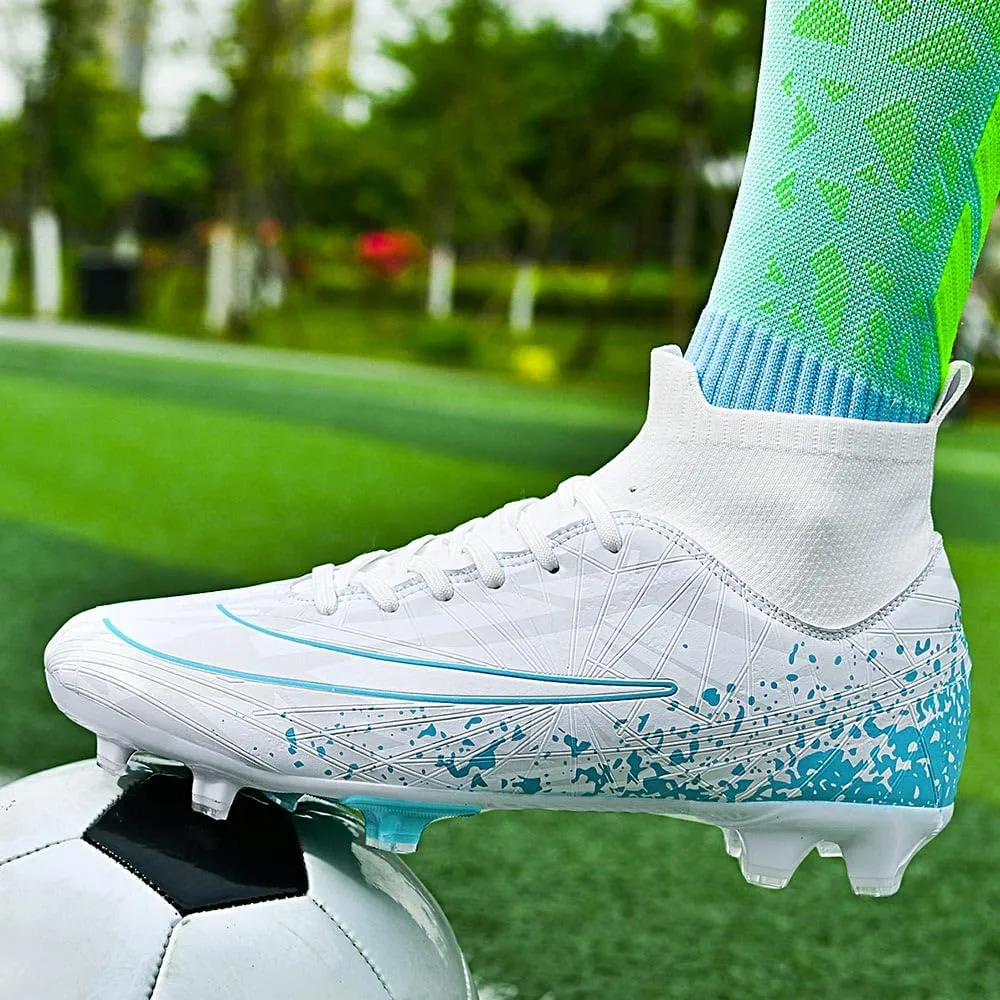 Maylrvjv Men's Soccer Cleats Football Shoes Comfortable Indoor and Outdoor Training Sports Sneakers