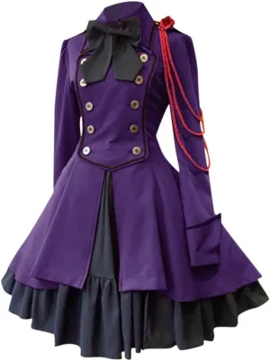 Medieval Renaissance Gown Dress for Women Steampunk Gothic Rockabilly Cosplay Victorian Vintage Retro Gown Dress
