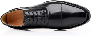 Men Dress Oxford Shoes Vintage Lace Up Outdoor Brogue French Leather Prom Non Slip Anti-Slip Shoe