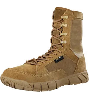 Men's 8 inch Tactical Boots Outdoor Casual Lightweight Coyote Military Boots for Hiking Work Combat