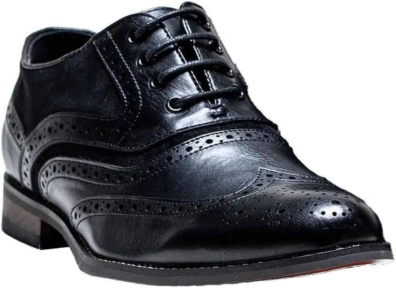 Men’s & Boys Suede-Leather Wingtip Brogue Oxford Shoes for Weddings & All Occasions