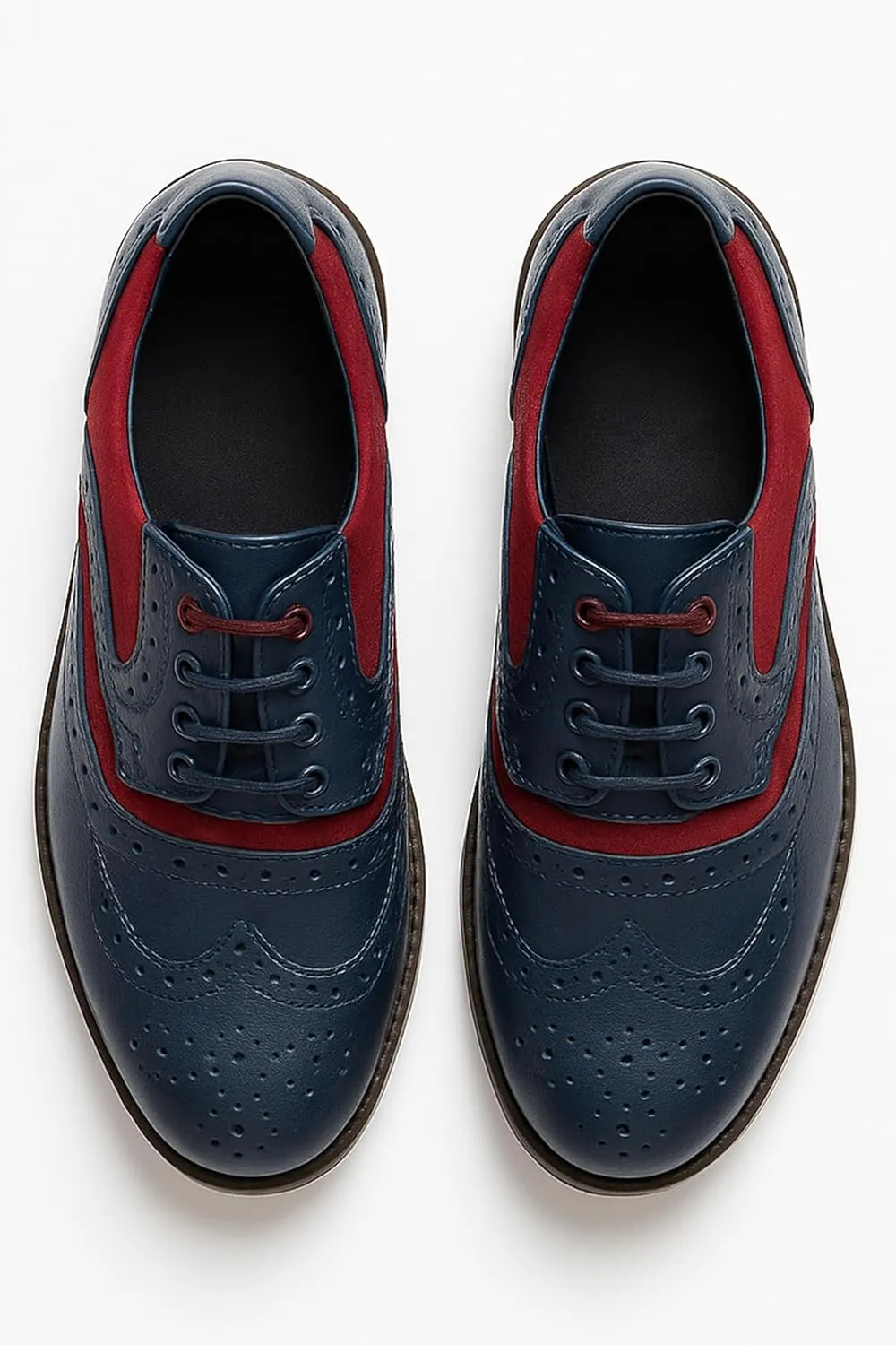 Men’s & Boys Suede-Leather Wingtip Brogue Oxford Shoes for Weddings & All Occasions