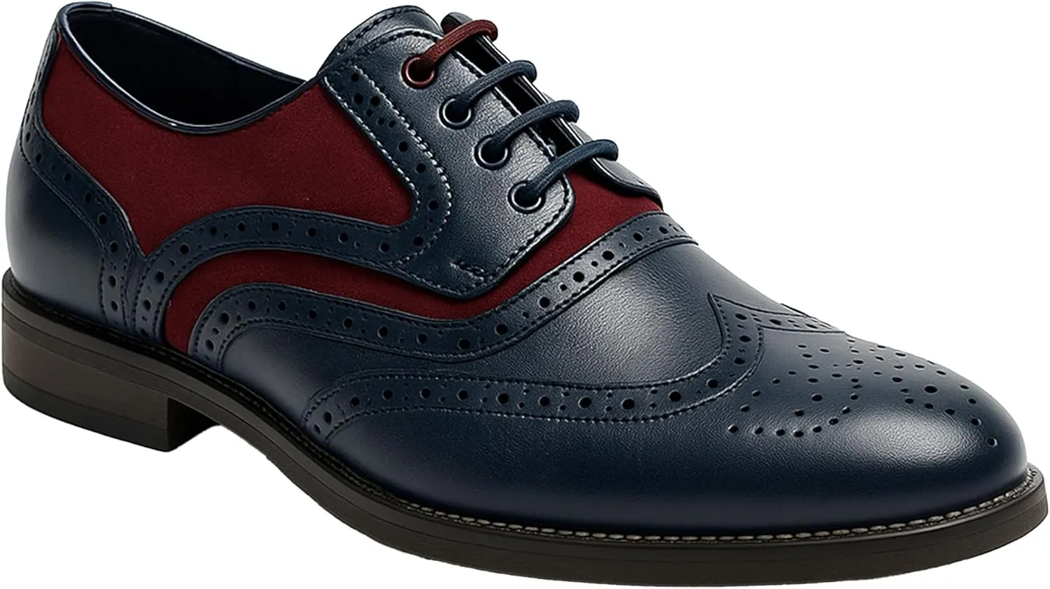 Men’s & Boys Suede-Leather Wingtip Brogue Oxford Shoes for Weddings & All Occasions