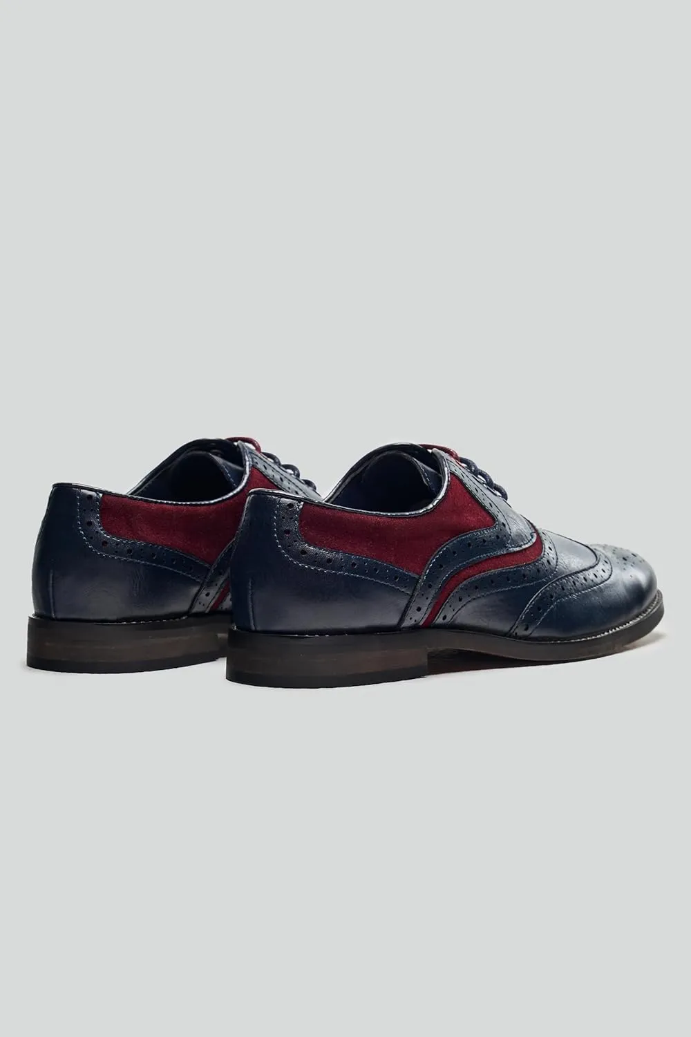 Men’s & Boys Suede-Leather Wingtip Brogue Oxford Shoes for Weddings & All Occasions