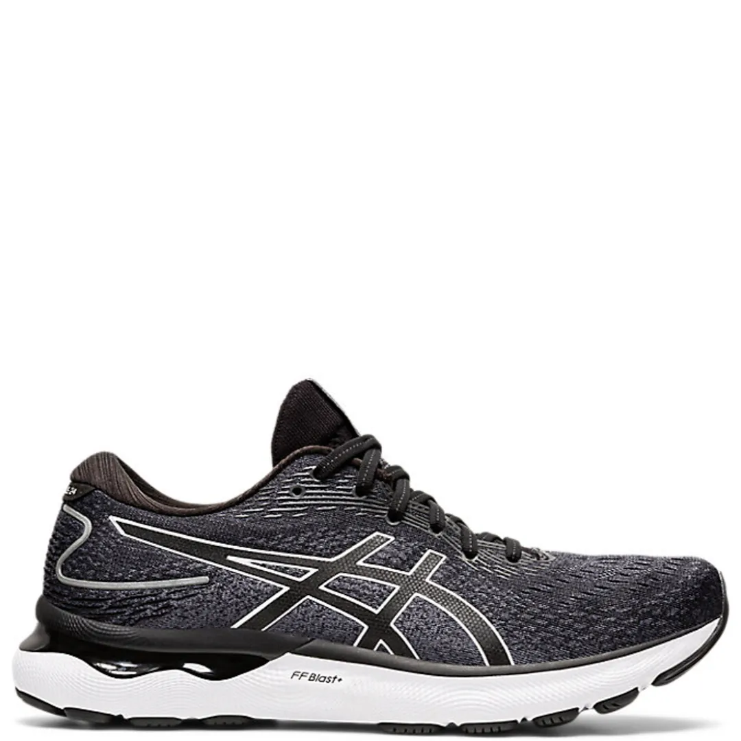 Mens Asics Gel Nimbus 24 (2E WIDE) Black/White