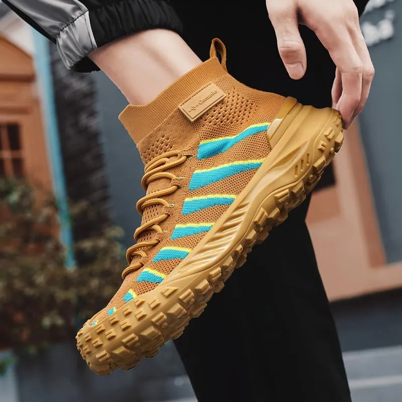 Mens Boots For Men Chelsea high top sneakers Men's Black Gray Yellow Size Fashion Shoes Casual