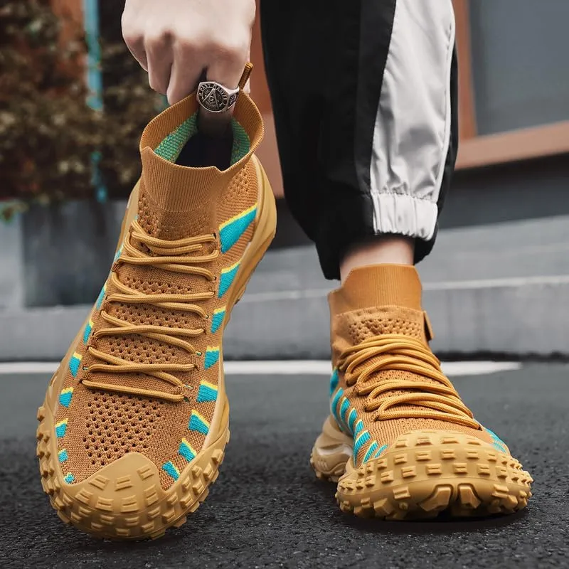 Mens Boots For Men Chelsea high top sneakers Men's Black Gray Yellow Size Fashion Shoes Casual