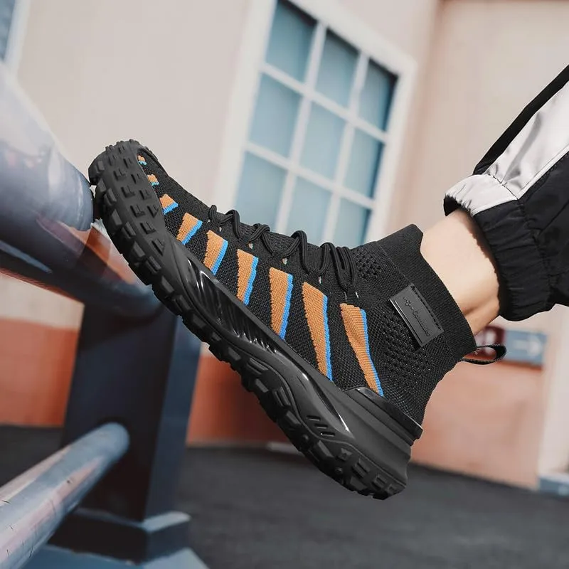 Mens Boots For Men Chelsea high top sneakers Men's Black Gray Yellow Size Fashion Shoes Casual